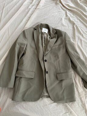 Anine Bing Quinn Blazer in XXS (Green Khaki)